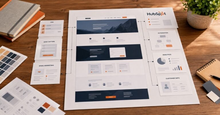 HubSpot website development with custom CMS design, CRM integration, and marketing automation.