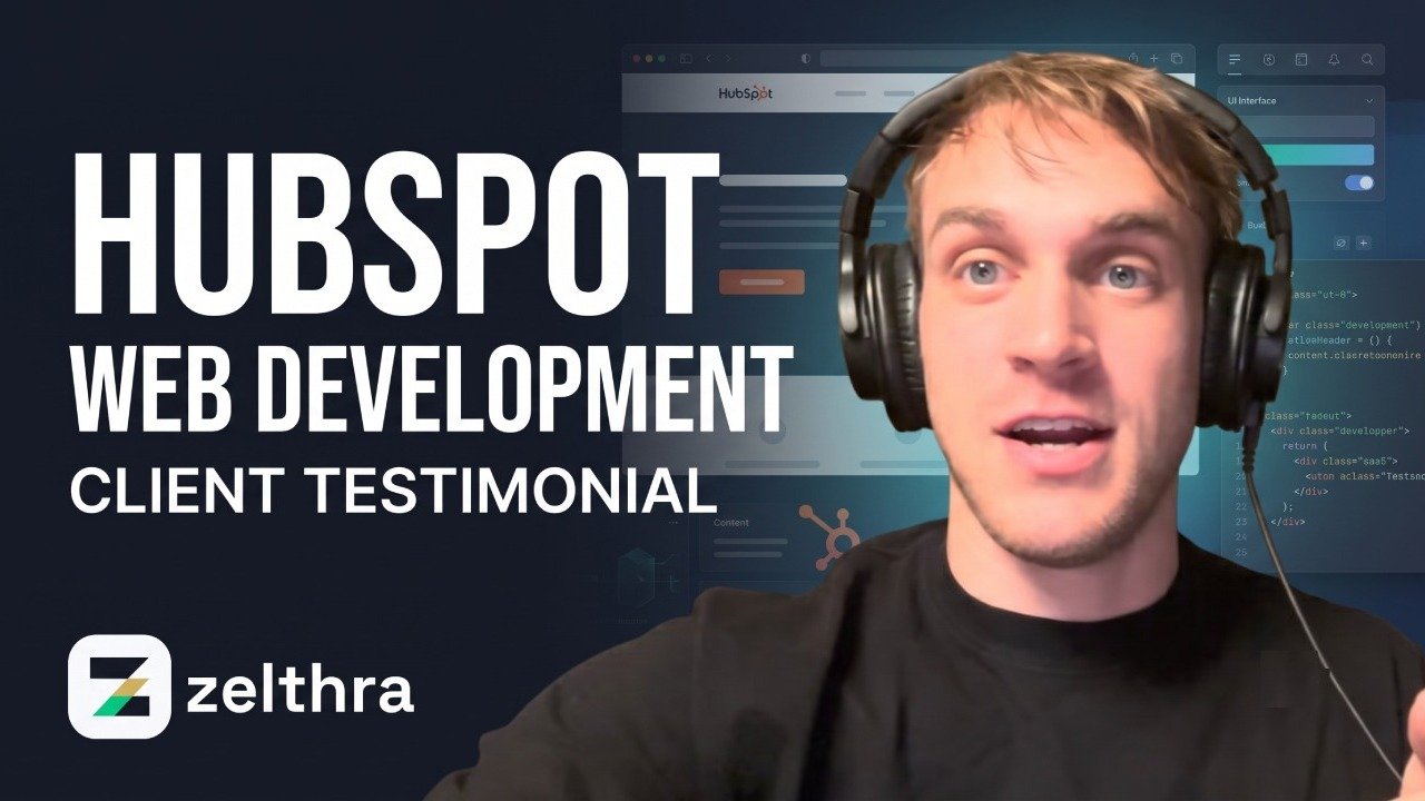 Client testimonial video thumbnail
