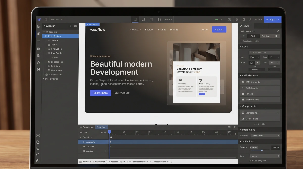 Custom Webflow website development services