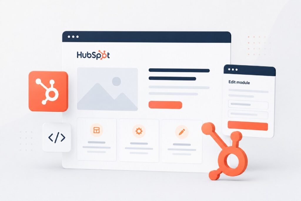 HubSpot website development with CMS design and custom website modules